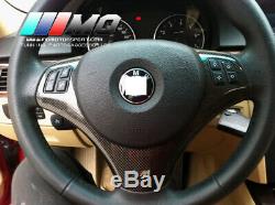 Real Carbon fiber steering wheel trims interior sticker trims for BMW E90 E92 M3
