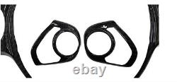 Real Dry Carbon Fiber Interior 3 pcs x Steering Wheel Cover For 2022+ BRZ GR 86