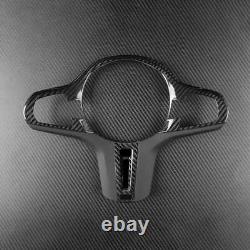 Real Dry Carbon Fiber Steering Wheel Cover For BMW X3 X4 G01 G02 M5 F90 F97 F98