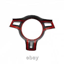 Real Dry Carbon Fiber Steering Wheel Cover Trim For Porsche 911 981 2010-2015