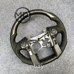 Real carbon fiber Flat Customized Steering Wheel 4RUNNER TUNDRA TACOMA + TIRM