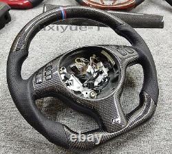 Real carbon fiber steering wheel+cover for BMW E46 M3 2001-2006(No paddle)