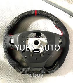 Real carbon fiber steering wheel for Cadillac ATSL CTS ATSV CTS V red