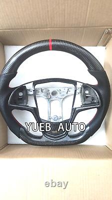 Real carbon fiber steering wheel for Cadillac ATSL CTS ATSV CTS V red