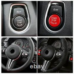 Red ABS Steering Wheel Cover withSwitch Button Trim Kit for BMW M2 F87 2016-2018