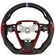 Red-Black Real Carbon Fiber Steering Wheel For Toyota 2018+ Camry Corolla Crown