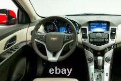 Red Carbon Fiber Steering Wheel Button Cover Trim For Chevrolet Cruze 2010-2016
