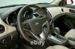 Red Carbon Fiber Steering Wheel Button Cover Trim For Chevrolet Cruze 2010-2016