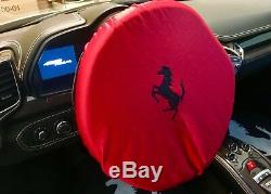 Red Ferrari Steering Wheel Cover 458 488 599 F1 California