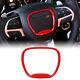 Red Steering Wheel Trim Ring Decal Sticker Cover for Dodge Charger 2015-2019