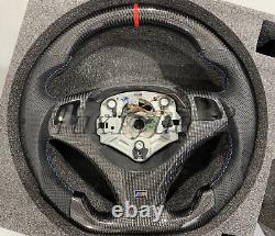 Replacement Carbon Fiber Steering Wheel Trim Fit 05-12 BMW M3 E90 E91 E92 E93