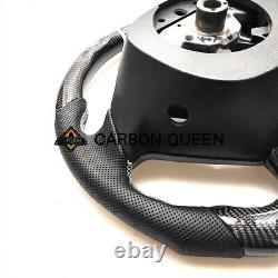 SILVER CARBON FIBER Steering Wheel FOR INFINITI g37g25 G37X With CARBON THUMBGRIPS