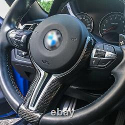 SMC Dry Carbon Fiber Steering Wheel Trim Cover For BMW 4 Series F82 M4 14-17