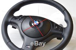 STEERING WHEEL BMW SMG PADDLE M3 M5 E39 M5 E46 M3 M-stitch ZHP NEW