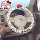 Sanrio Hello Kitty Car Handlebar Handle Steering Wheel Cover withRibbon from Japan
