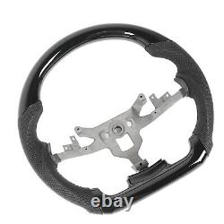 Shape Steering Wheel Cover Gloss Black Hydro Dip Steering Wheel Perforated