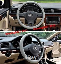 Skidproof Odorless Soft Silicon Universal Auto Steering Wheel Cover sedan Gray