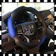Slip-On Hand Pad Buffer Cushion SUV Blue Steering Wheel Cover Protector Leather