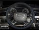 Soft Leather Car Steering Wheel Cover 38CM Skidsproof Black & Blue