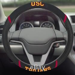 Southern California USC Trojans Embroidered Steering Wheel Cover