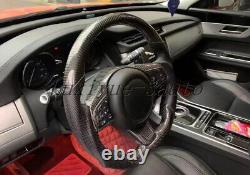 Sport Carbon fiber Steering Wheel+Cover for Jaguar XE XF F-TYPE F-PACE 2013-20