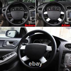 Stainless Steel Car Steering Wheel Decoration Cover Trim Sticker Ford Focus MK2