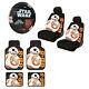 Star Wars BB8 Car Truck Front Rear Floor Mats Seat Covers & Steering Wheel Cover