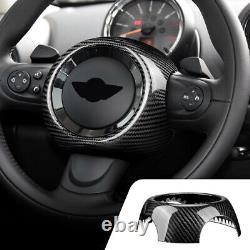 Steering Wheel Carbon Fiber Cover For Mini R55 R56 R57 R58 R59 R60 R61