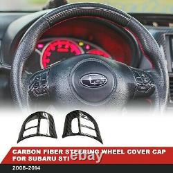 Steering Wheel Control Button Cover for SUBARU IMPREZA WRX STI 2008-2014 Carbon