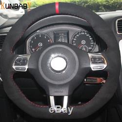 Steering Wheel Cover ALCANTARA Volkswagen Golf 6 MK6 Polo Scirocco Passat