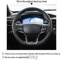 Steering Wheel Cover Black Alcantara for Ford Explorer (ST/ST-Line/Timberline)