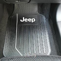 Steering Wheel Cover Black Front Runner Heavy Duty Rubber Floor Mats for Jeep