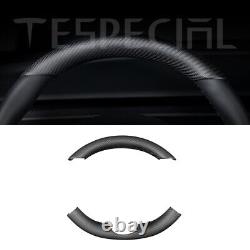 Steering Wheel Cover For tesla model 3 Y 2020-2022 Real Carbon Fiber Interior