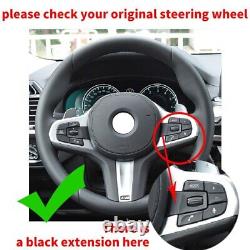 Steering Wheel Cover Hand Sewing For BMW G30 G31 G32 G20 G21 G14 G15 X3 X4 G02