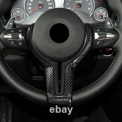 Steering Wheel Cover Trim For BMW F80 M3 2014-2018 F10 M5 2011-2016 Carbon Fiber