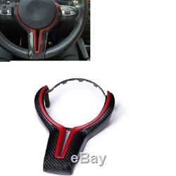 Steering Wheel Cover Trim for BMW M2 F87 F80 M4 F82 M6 F12 X5M Black & Red