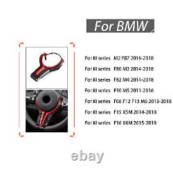 Steering Wheel Replacement Trim Cover Fit For BMW M2 M3 M4 M5 F87 F80 F82 Red