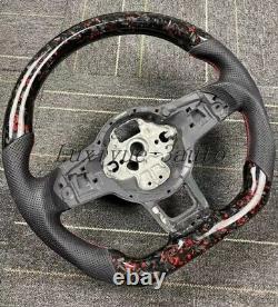 Steering Wheel for 2013-2020 Volkswagen Golf R GTI Mk7 Forged+Perforated leather