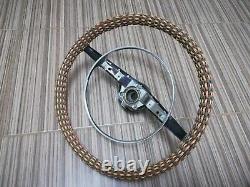 Steering wheel chrome ring + cover Lada 2101 2102 21011 21013 2103 2106 USSR. SET