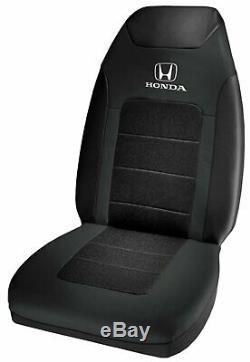 Steering wheel cover & Black Front Bench Seat Covers Set Universal-fit for Honda