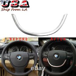 Stylish ABS Chrome Steering Wheel Cover Trim For 2011-2015 BMW 5 Series F10 F11