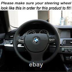 Stylish ABS Chrome Steering Wheel Cover Trim For 2011-2015 BMW 5 Series F10 F11