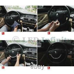 Stylish ABS Chrome Steering Wheel Cover Trim For 2011-2015 BMW 5 Series F10 F11