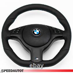 Submerge Flattened Leather Steering Wheel BMW M-POWER E46, E39 Black Cover Multi