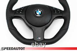 Submerge Flattened Leather Steering Wheel BMW M-POWER E46, E39 Black Cover Multi