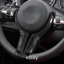 Suede Carbon Fiber Steering Wheel Cover Replace For BMW M2 M3 M4 M5 M6 X5M X6M