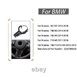 Suede Carbon Fiber Steering Wheel Trim For BMW M2 F87 M3 F80 M4 F82 M6 F12 F06