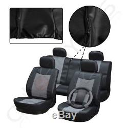 Suede Durable Car Seat Cover WithSteering Wheel Cover/Belt Pad For Volkswagen VW