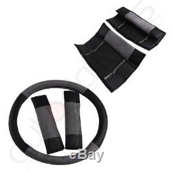 Suede Durable Car Seat Cover WithSteering Wheel Cover/Belt Pad For Volkswagen VW