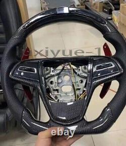 Suitable for Cadillac CTSL CTS ATS ATSL Carbon fiber+LED steering wheel + Cover